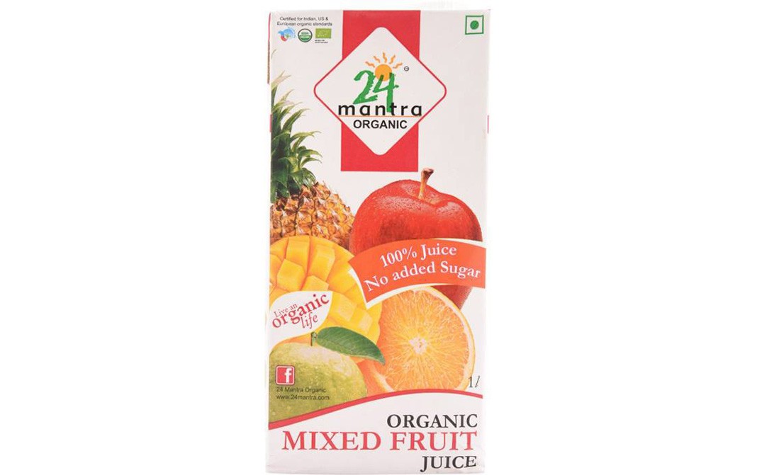 24 Mantra Organic Mixed Fruit Juice    Tetra Pack  1 litre